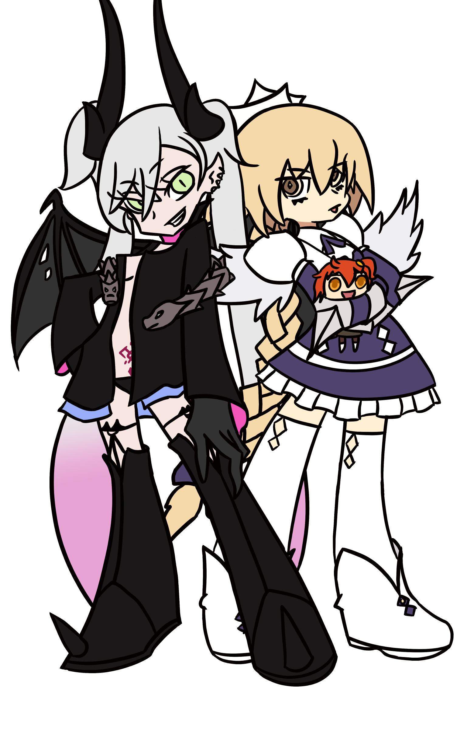 Metatron and Lilith in PSG style