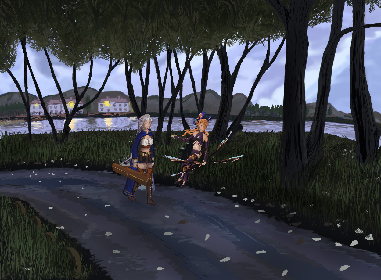 Song and Silva are taking the walk across the lake's shore